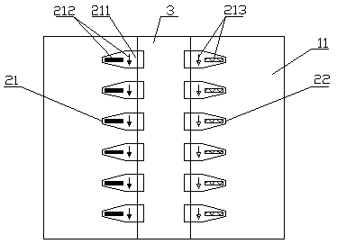 Double-row air valve film and preparation method thereof