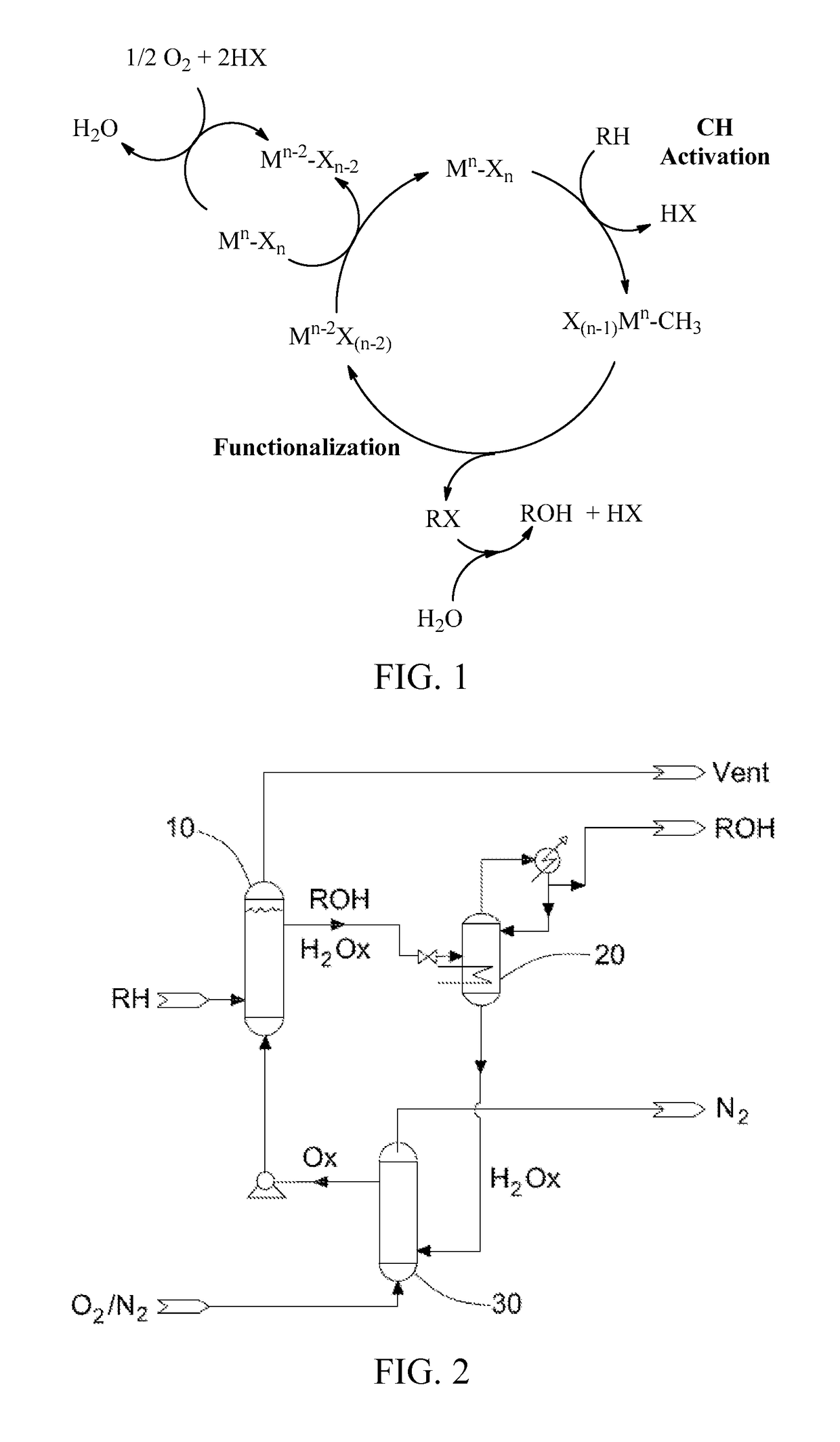 Process for the functionalization of heteroalkanes and arenes