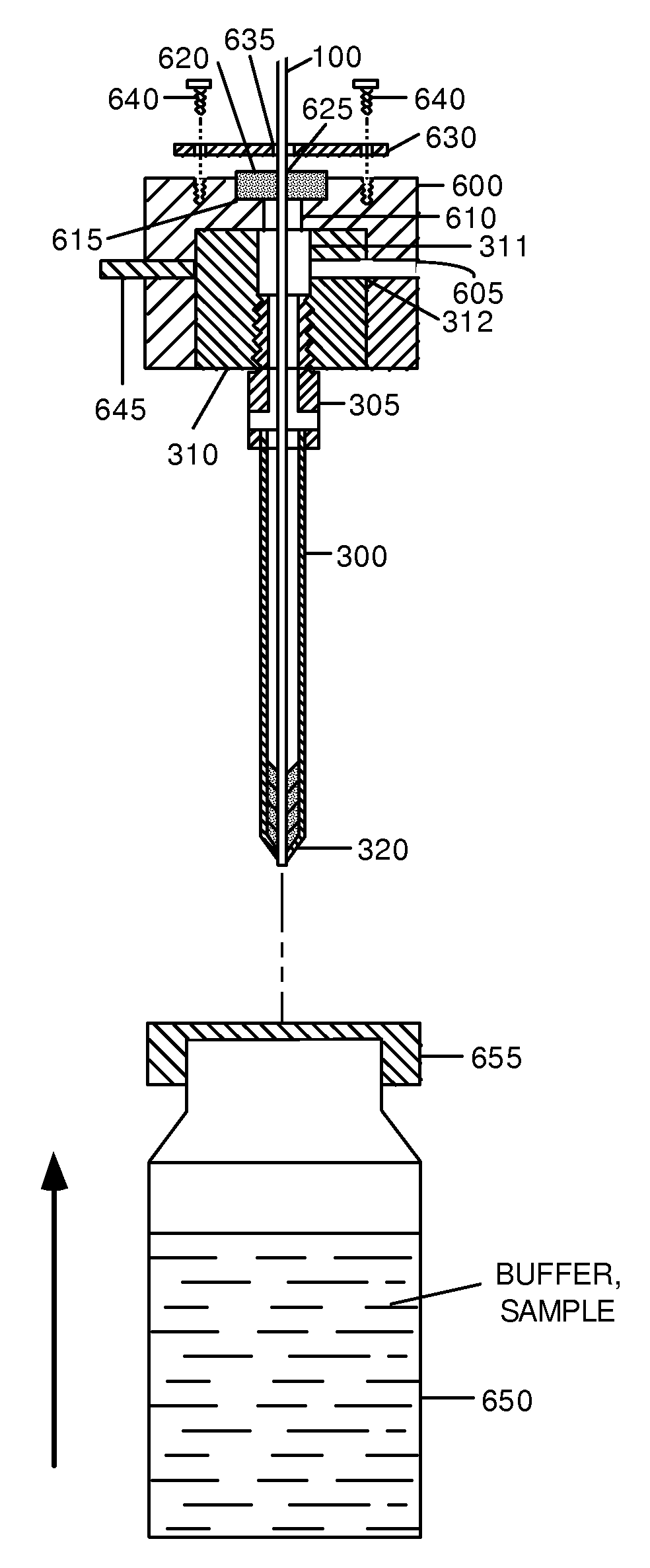 Electrode for capillary electrophoresis