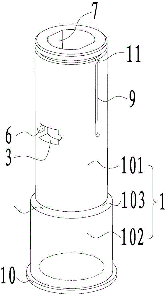 A clamping structure for a core drilling machine