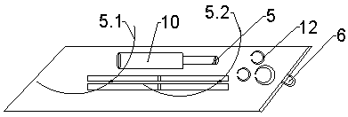 Electric type lifting platform with extensible platforms for engineering machinery