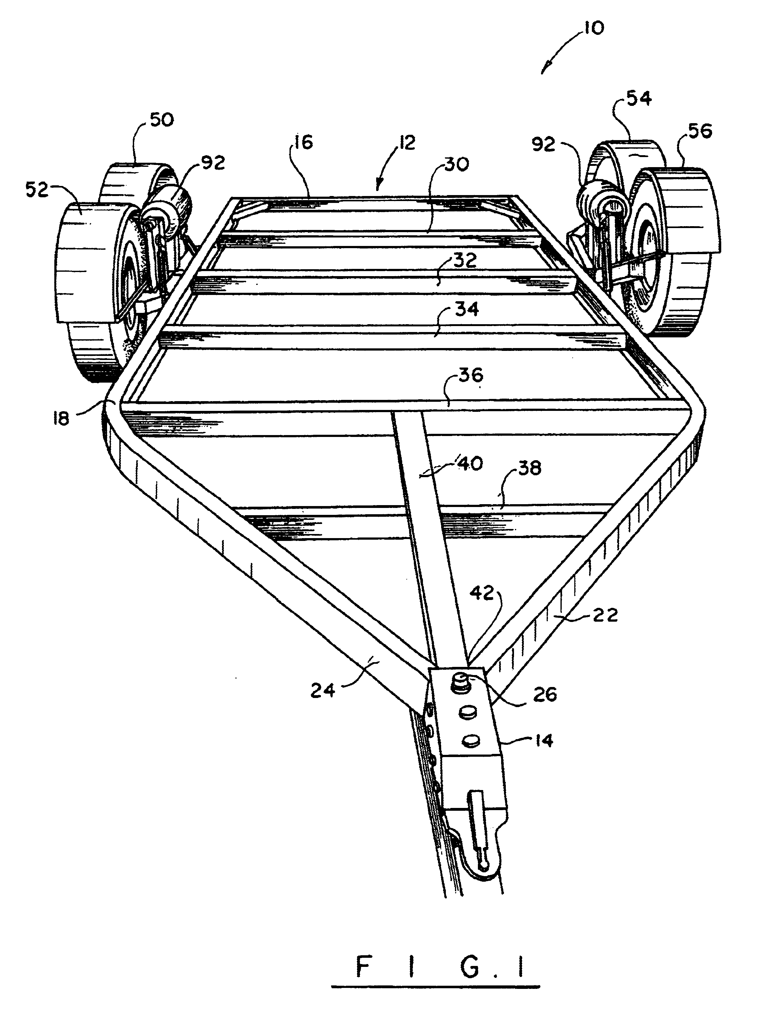 Elevating trailer apparatus