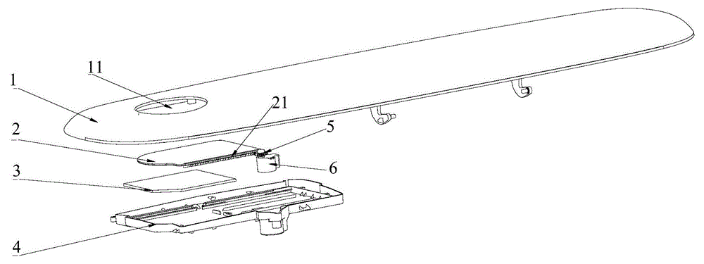 Panel structure, air conditioner and panel lamplight display control method