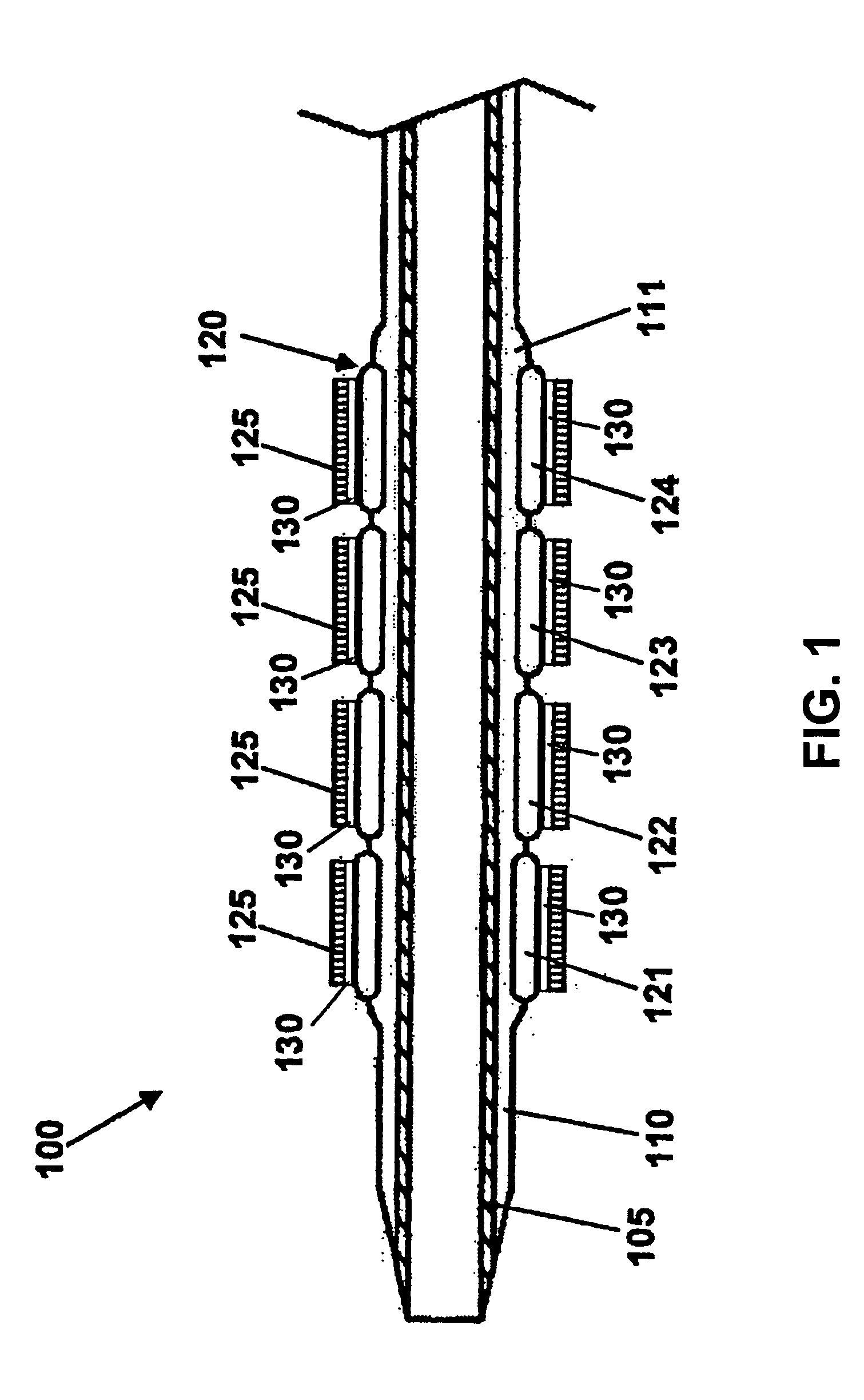 Gradient coated stent and method of fabrication