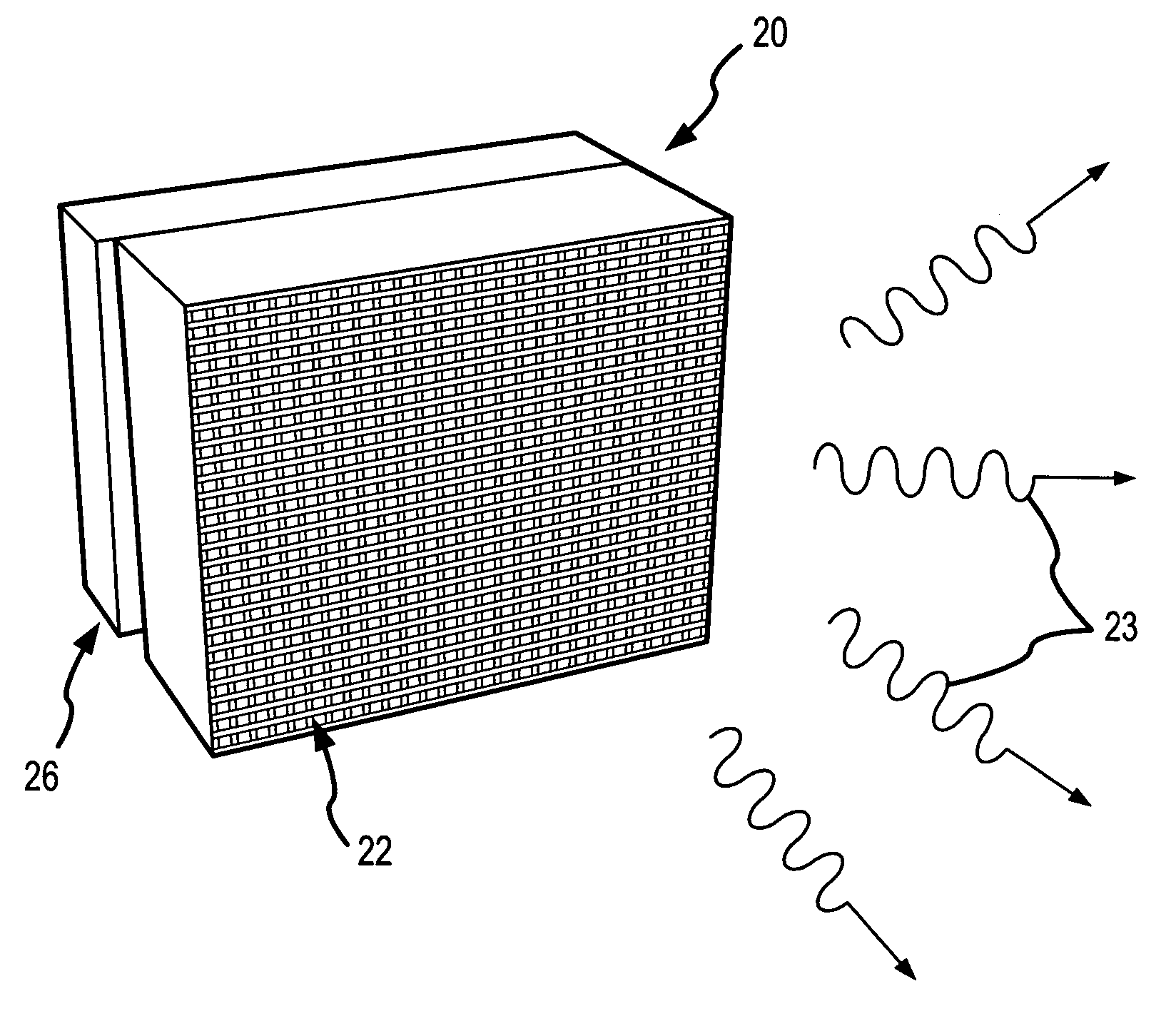 Thermally powered terahertz radiation source using photonic crystals