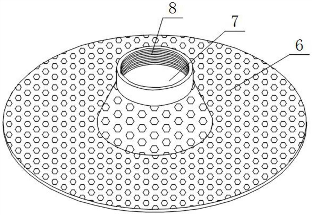 Material channeling prevention device of small powder hopper for producing dry-mixed mortar