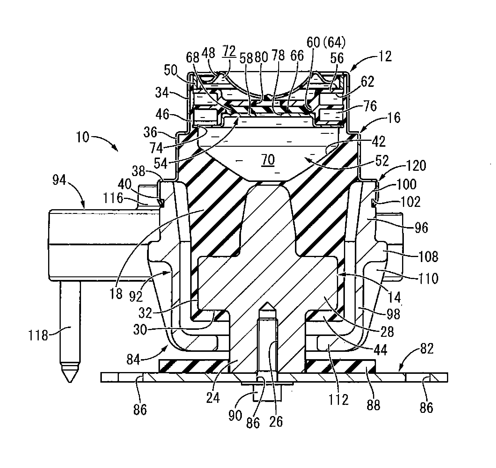 Vibration damping device