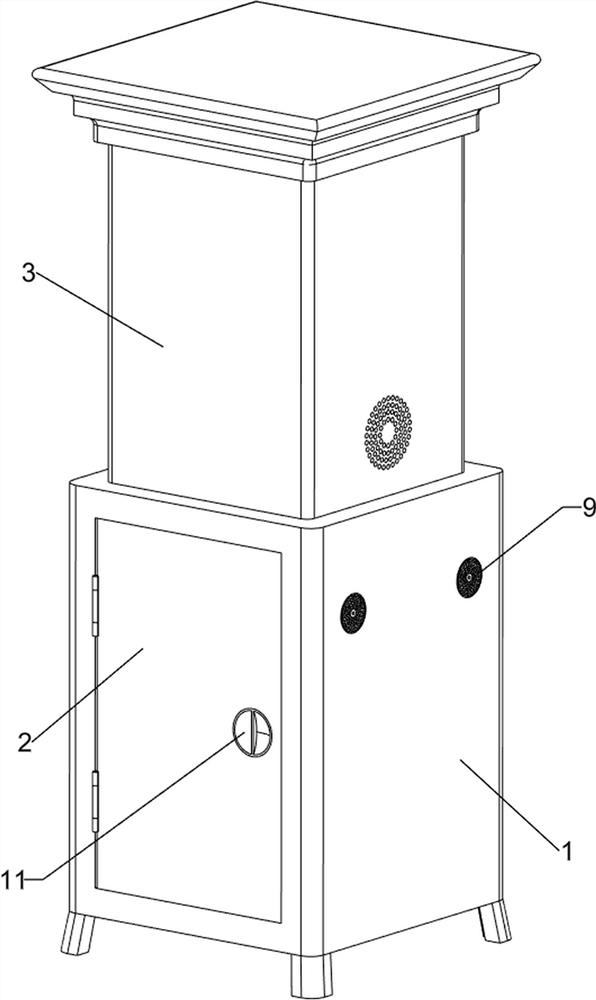 A constant temperature and humidity intelligent cultural relic cabinet