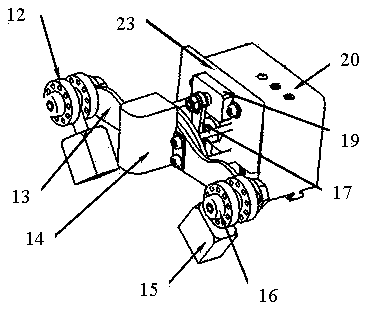 Automatic detector for welding seam of tank floor based on wireless transmission