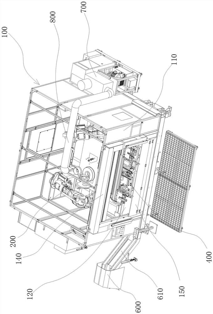 Robot sawing and milling system for automobile doorsill beam structural part