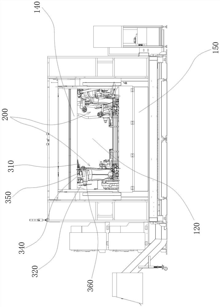 Robot sawing and milling system for automobile doorsill beam structural part