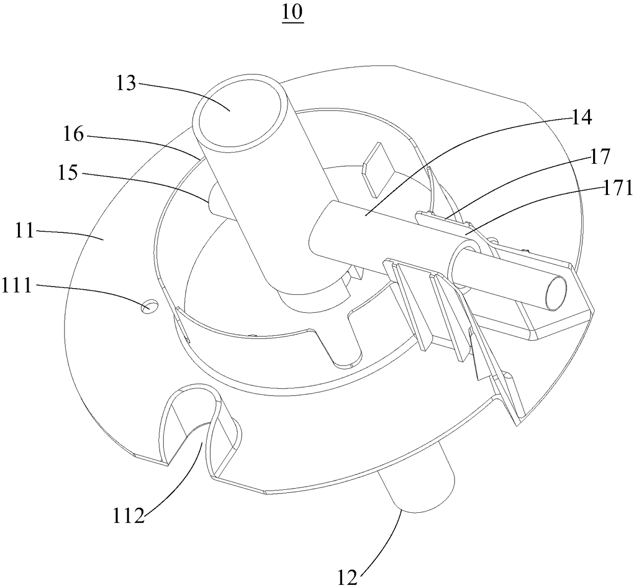 Flow dividing disc, cool water tank of water dispenser and water dispenser