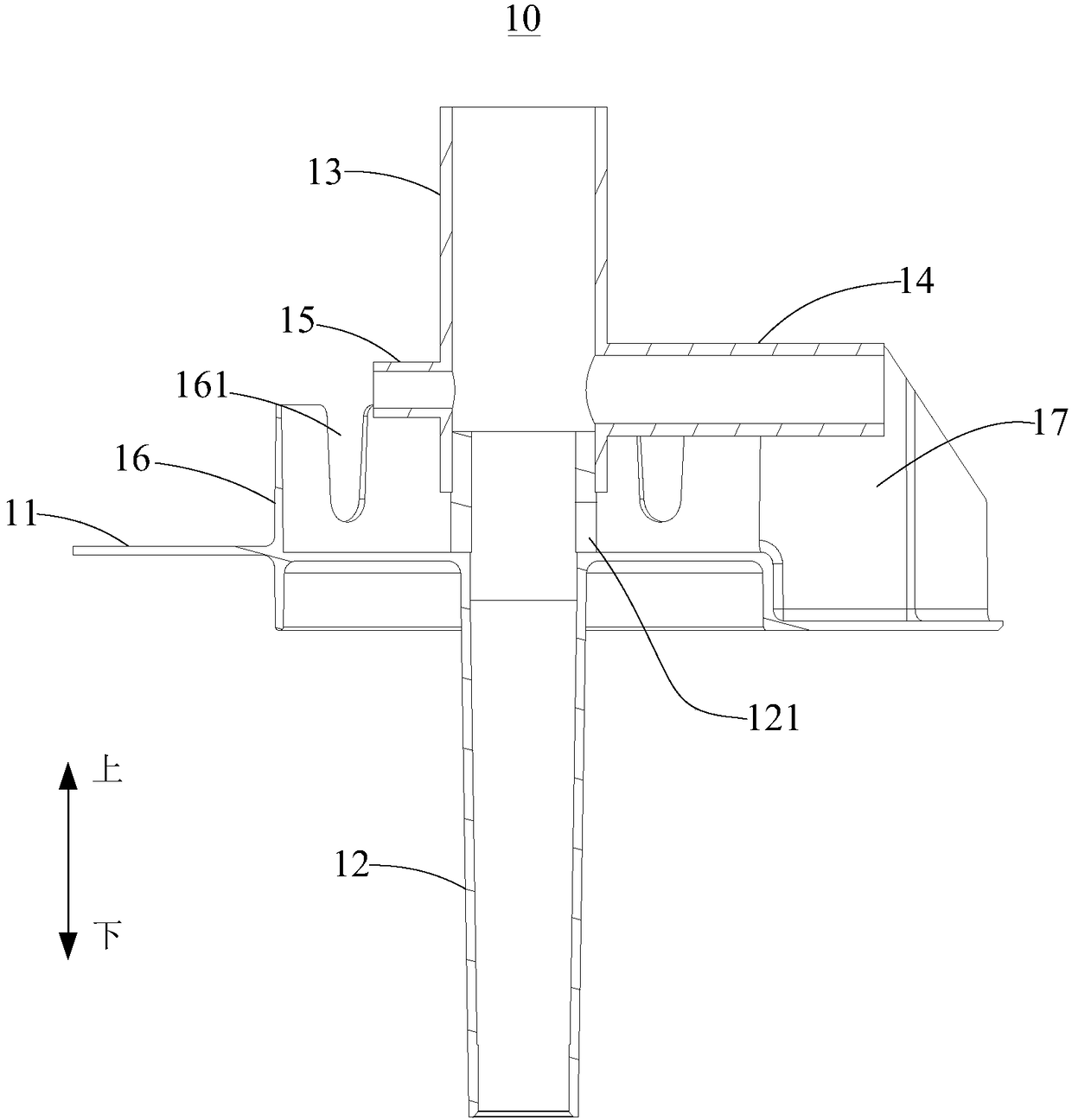 Flow dividing disc, cool water tank of water dispenser and water dispenser