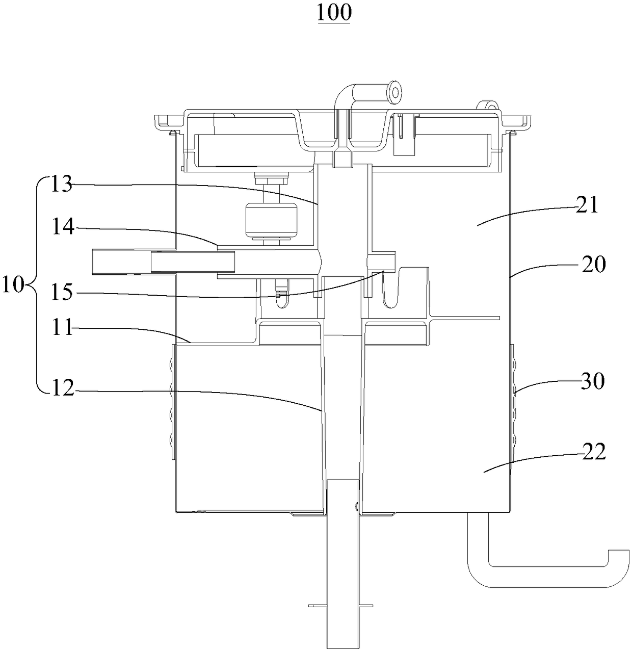 Flow dividing disc, cool water tank of water dispenser and water dispenser