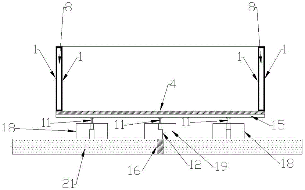 Inflation folding type pile foundation static load detection ballasting water tank