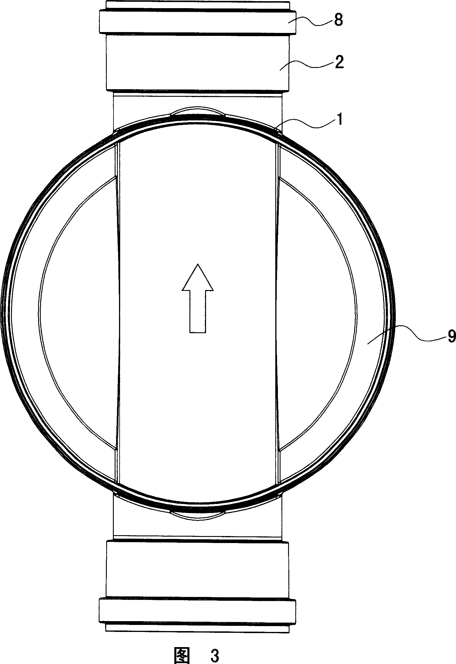 Discharge and exhaust pipe joint