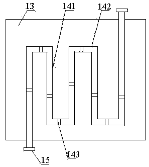 Cooling containing body for welding equipment