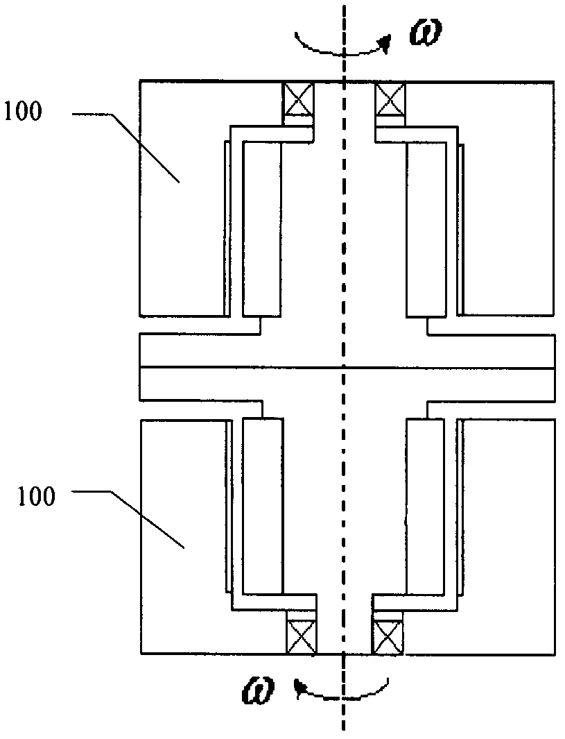 Coaxial motor system, generator system and motor system