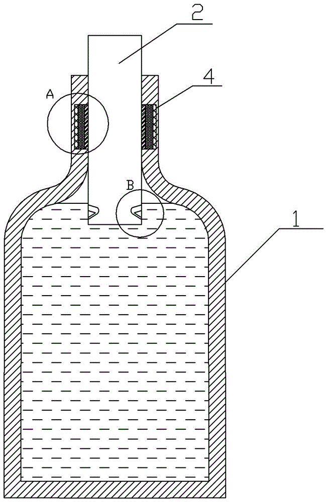 Anti-counterfeiting method for glass bottle