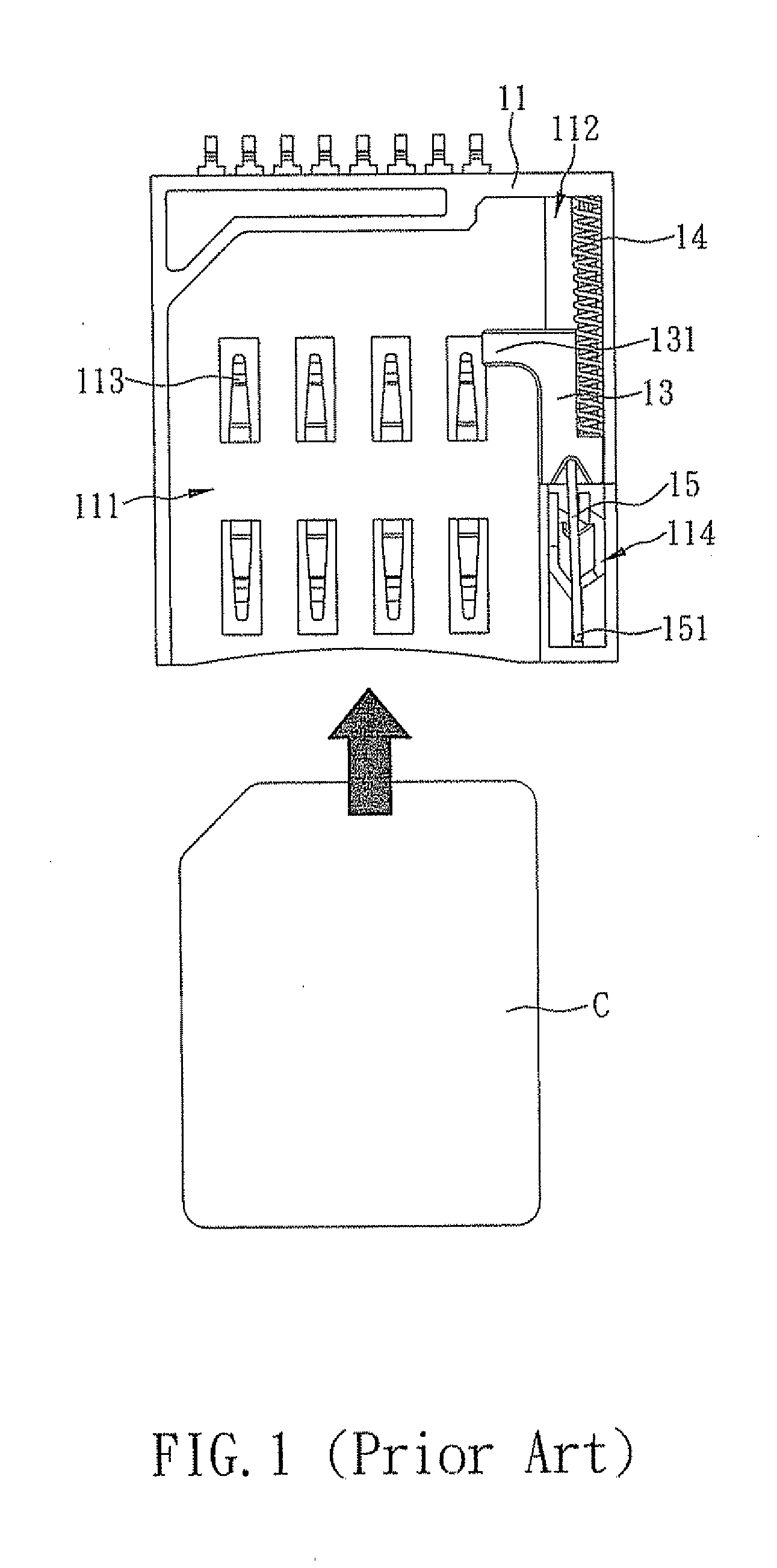 Card insert/eject mechanism having a position-limiting plate engaging a sliding block