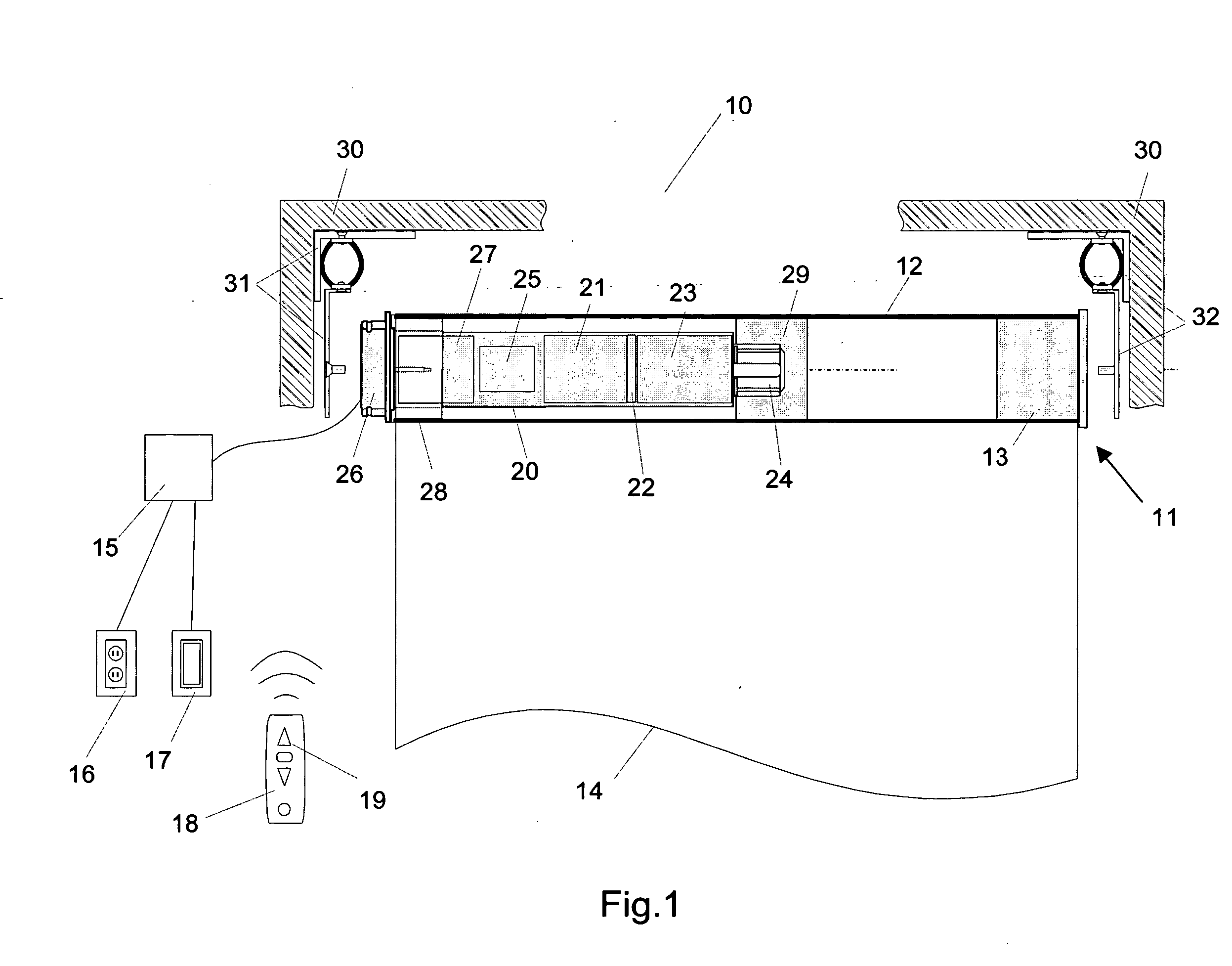 Anti-vibration bracket for tubular motor