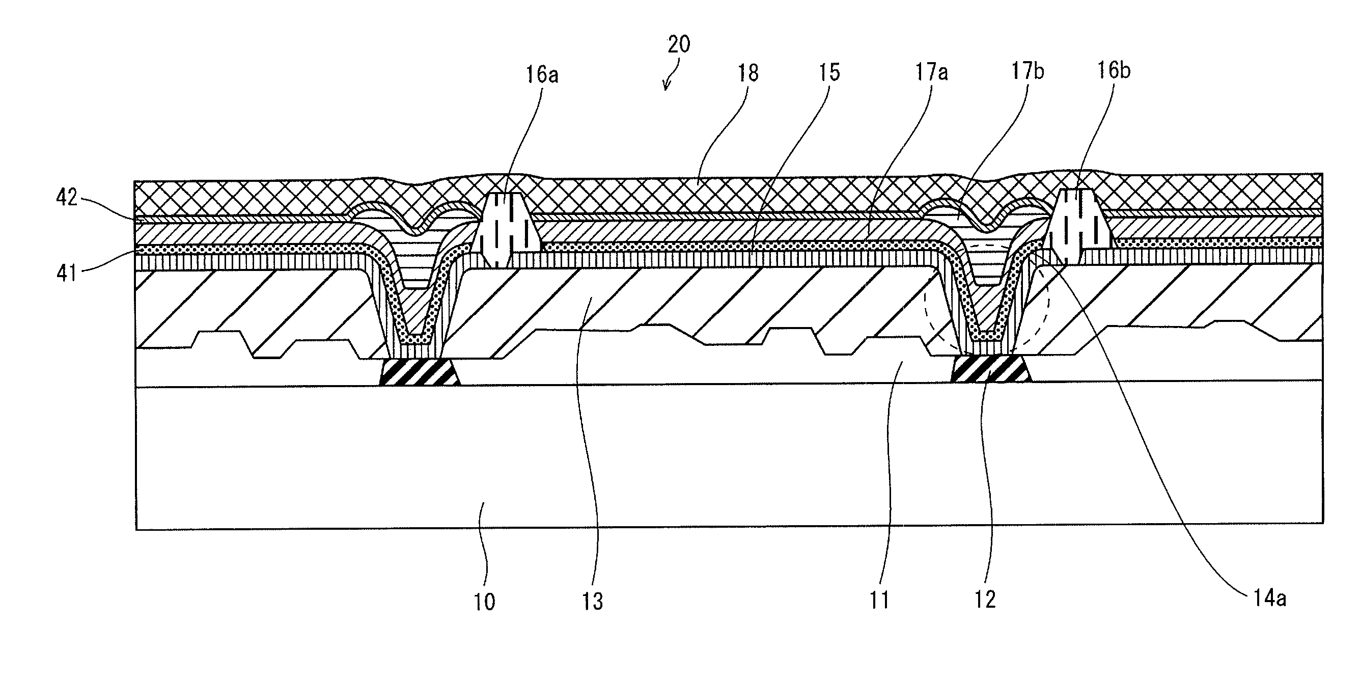 Organic el display panel and method for producing same