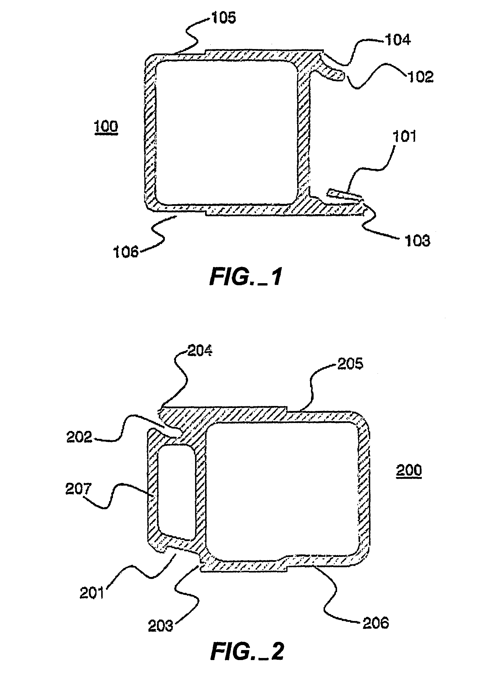 Snap-fit pultrusion for housing elements