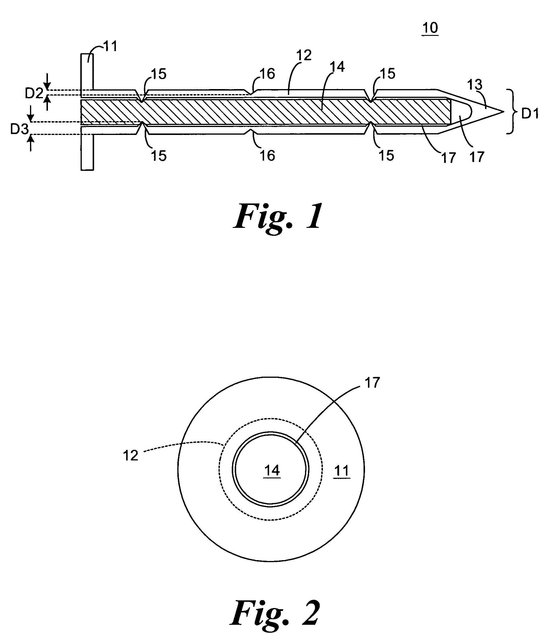 Fastener having supplemental support and retention capabilities