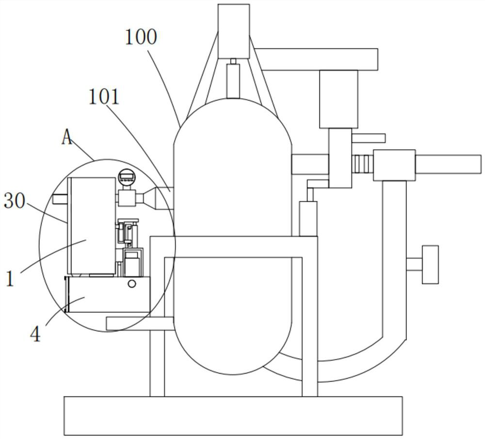 Heating and separating device for ground gathering and transportation of shale gas and using method of heating and separating device