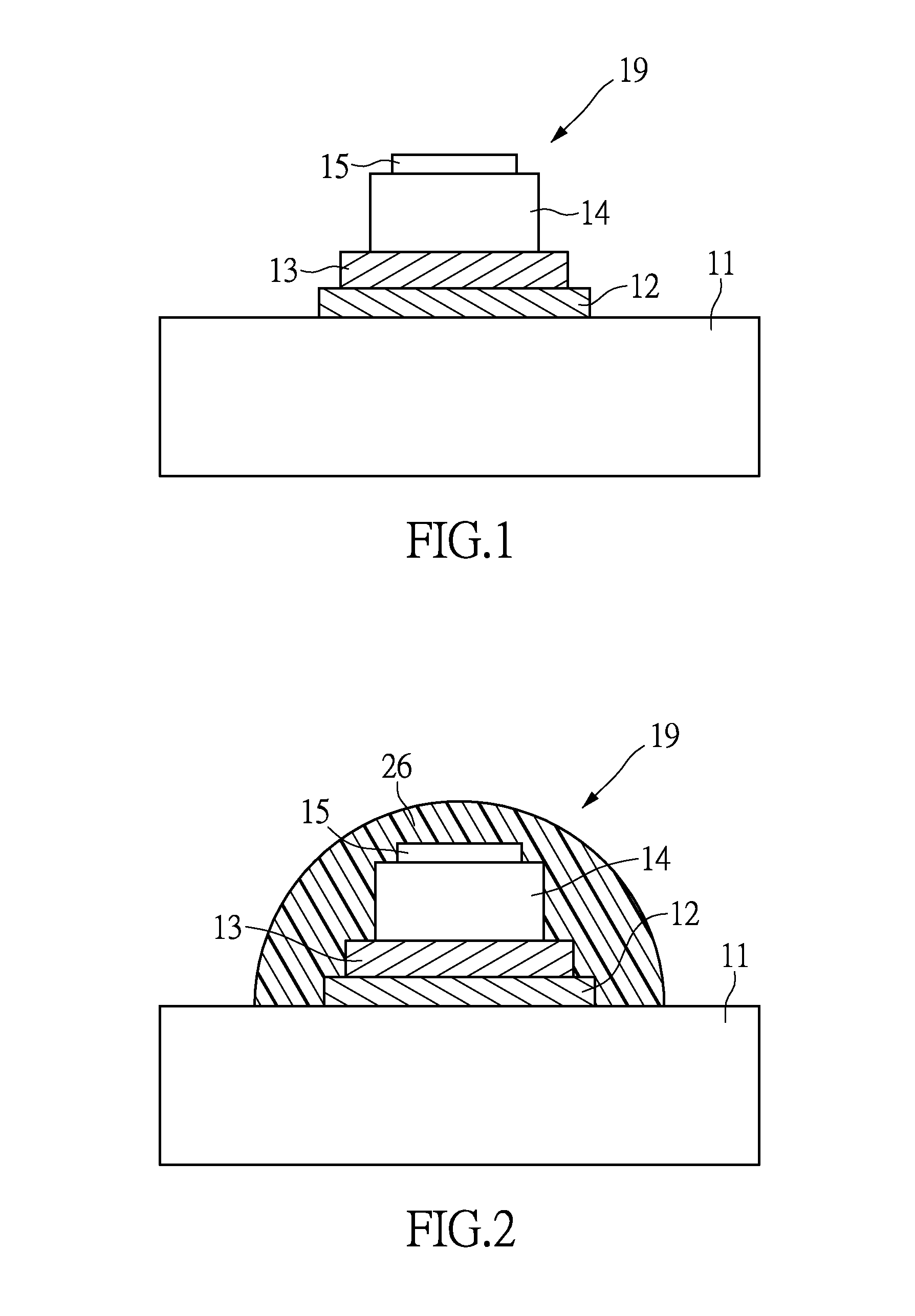 Electrode structure for touchscreen