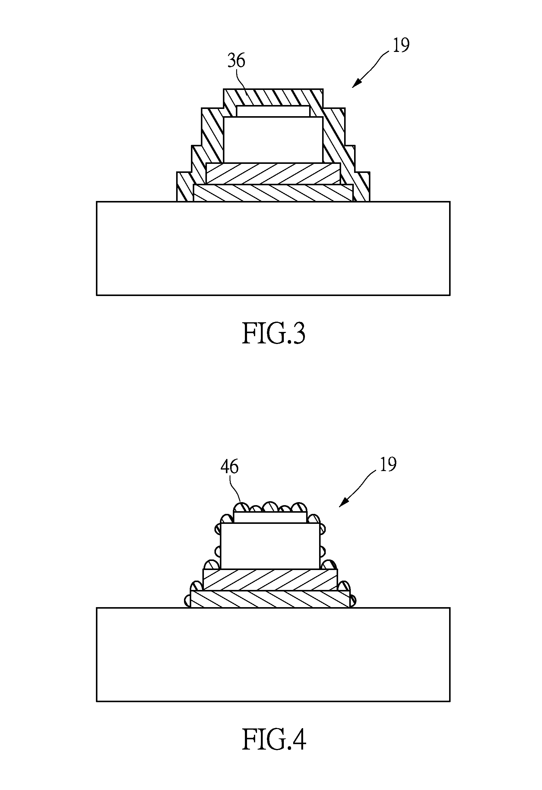 Electrode structure for touchscreen