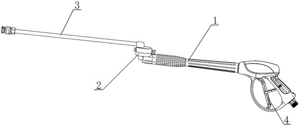 Collapsible high pressure water gun