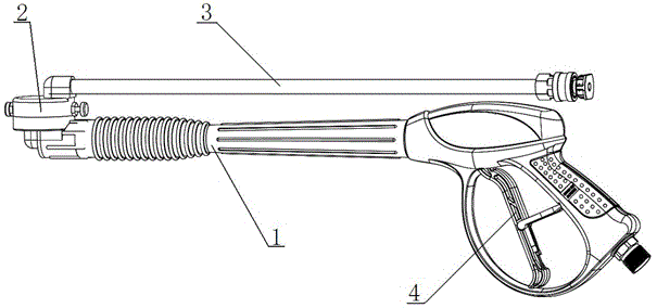 Collapsible high pressure water gun