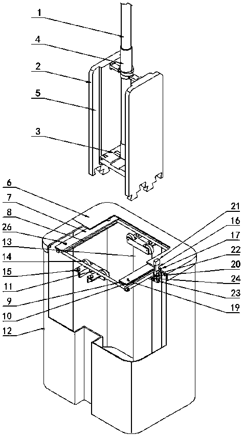 Folding flat mop two-way cleaning squeeze bucket