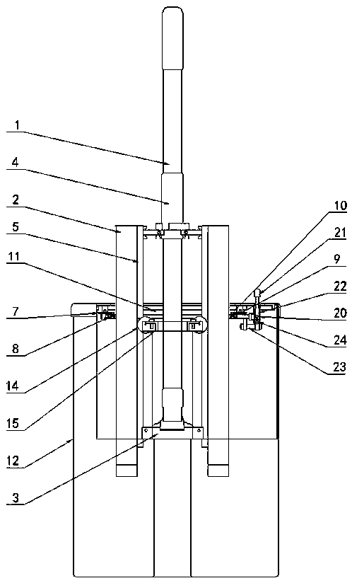 Folding flat mop two-way cleaning squeeze bucket