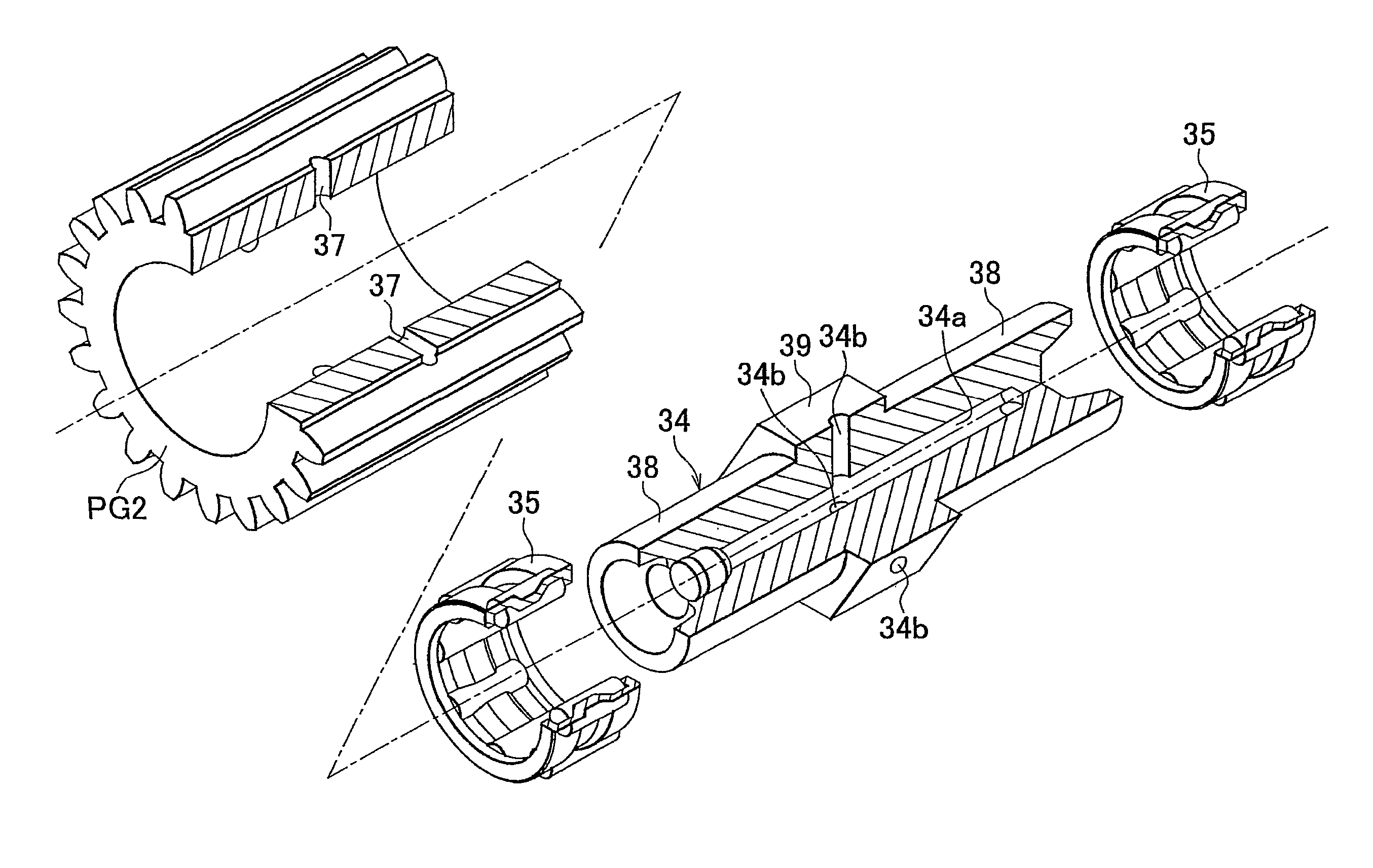 Lubrication of a planetary gearset