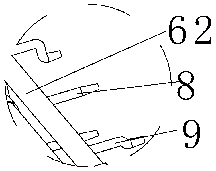 Device for purging tapping scrap iron on engine cylinder head production line