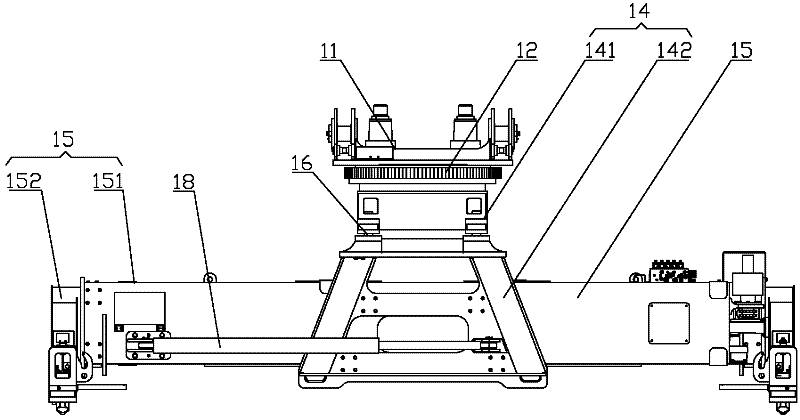 A kind of spreader and front hanger