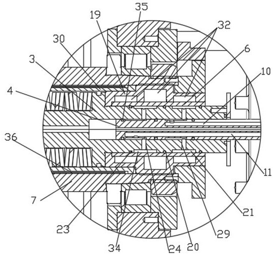 High-power motorized spindle rotor inner heat pipe cooling device for aviation component machining