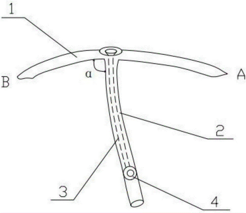 T-shaped positioning device adopting 3D printing in intrathoracic endoscopy and manufacturing method thereof