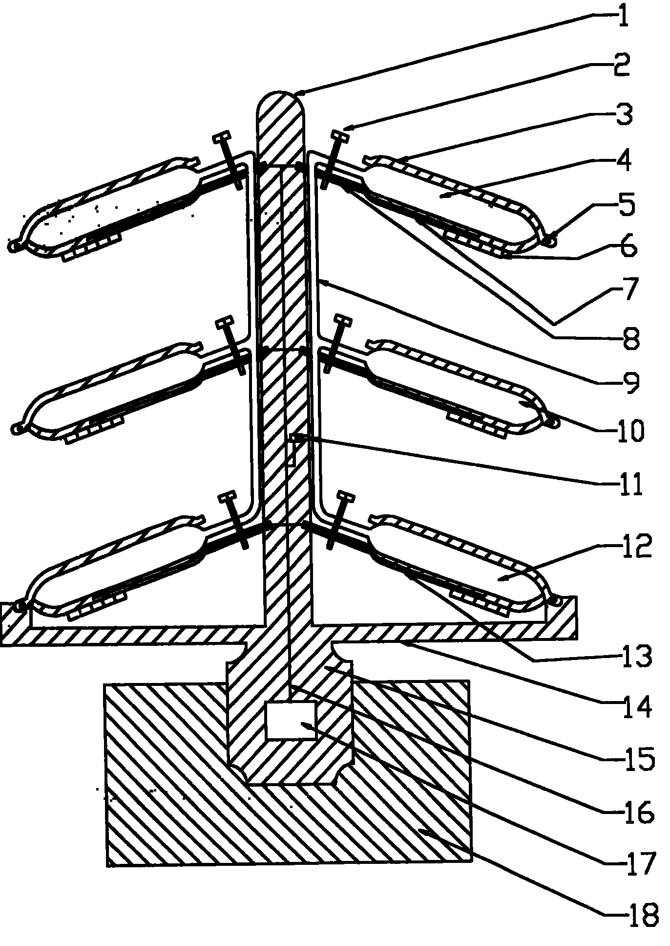 Full automatic blood component preparation device and preparation method