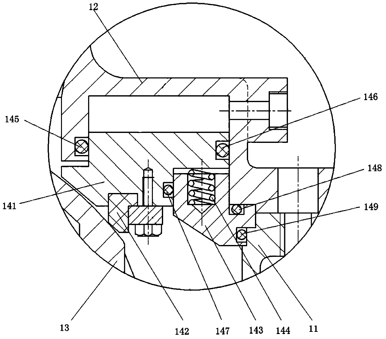 Air seal type friction-free pneumatic semispherical valve and control device thereof