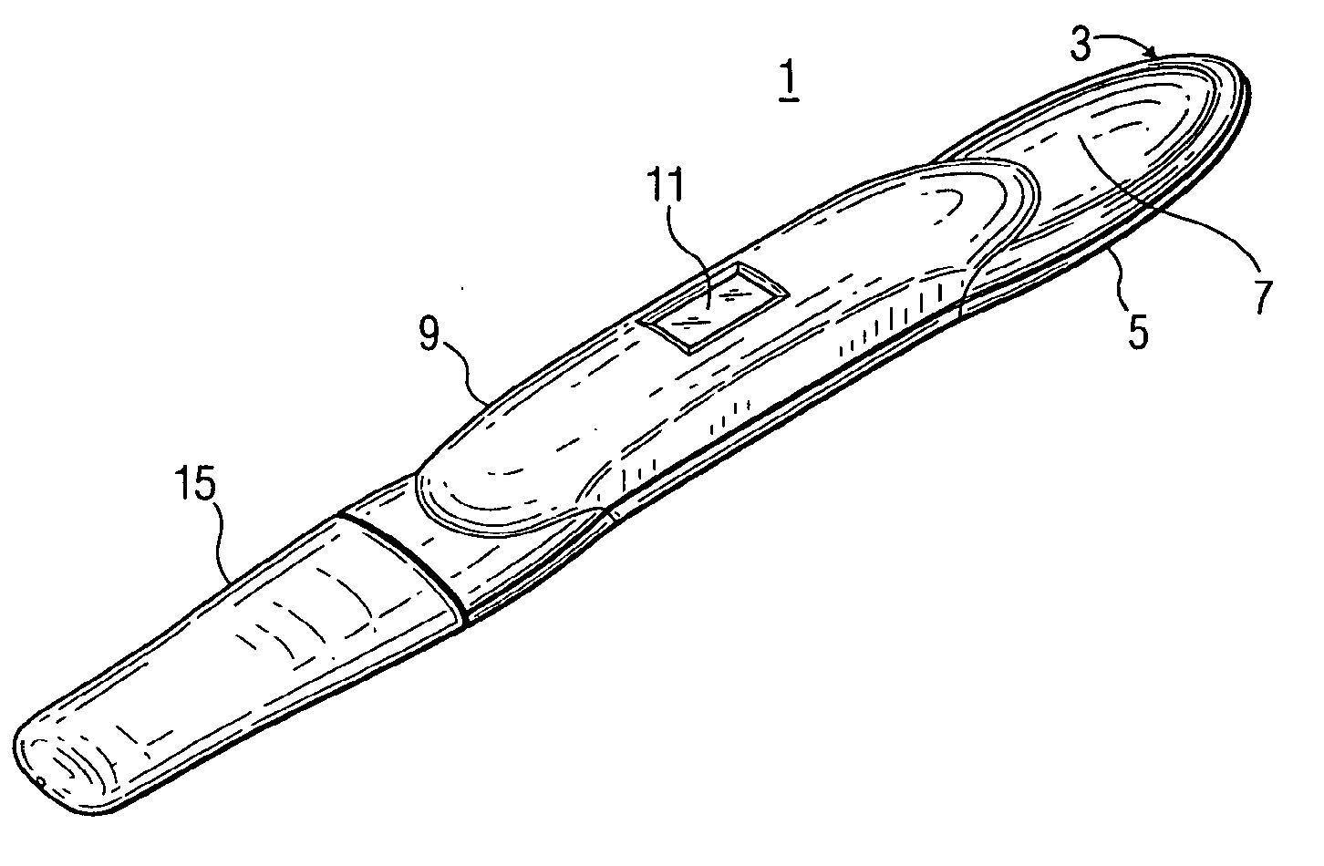 Electronic analyte assaying device