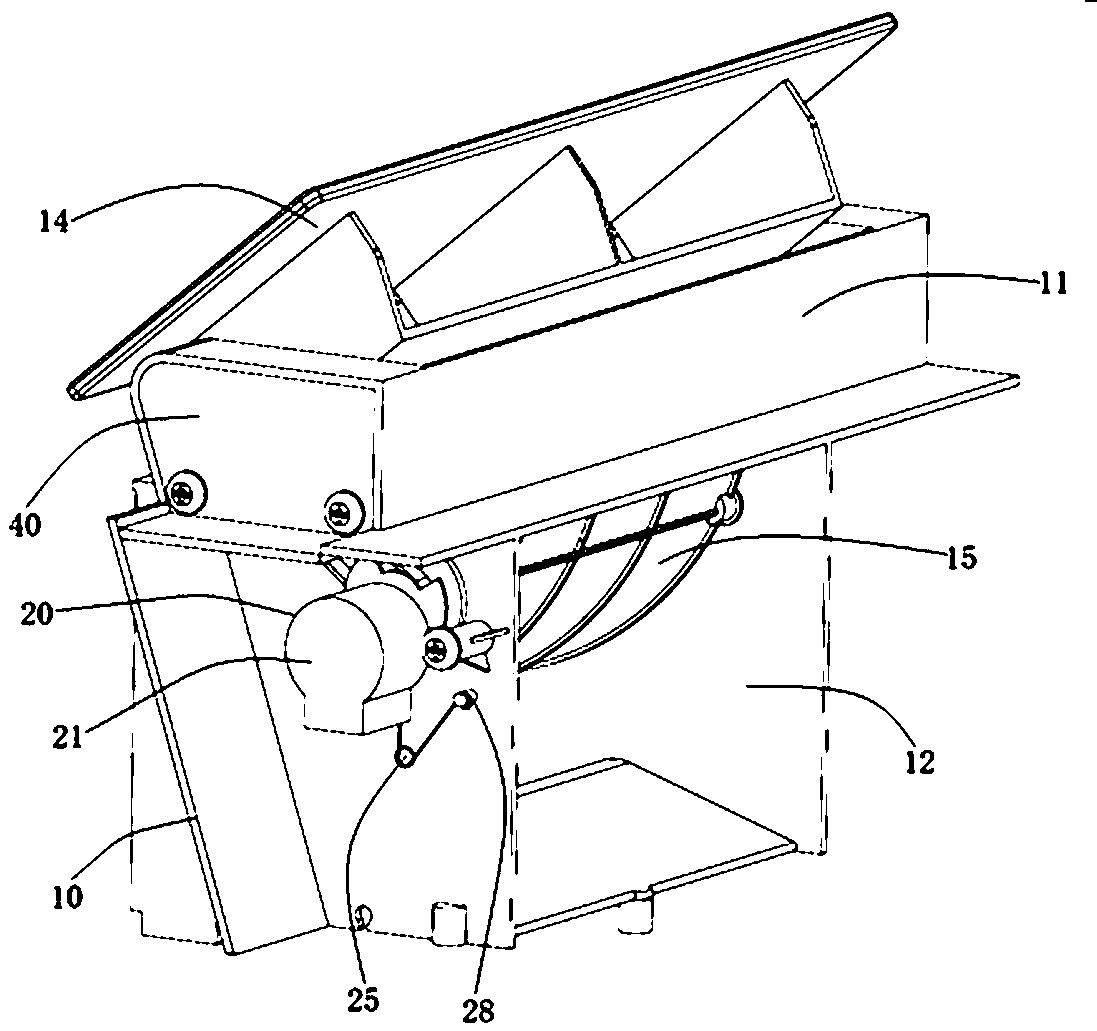 Air swinging and dry/wet distinguishing linked drive mechanism for bath heater