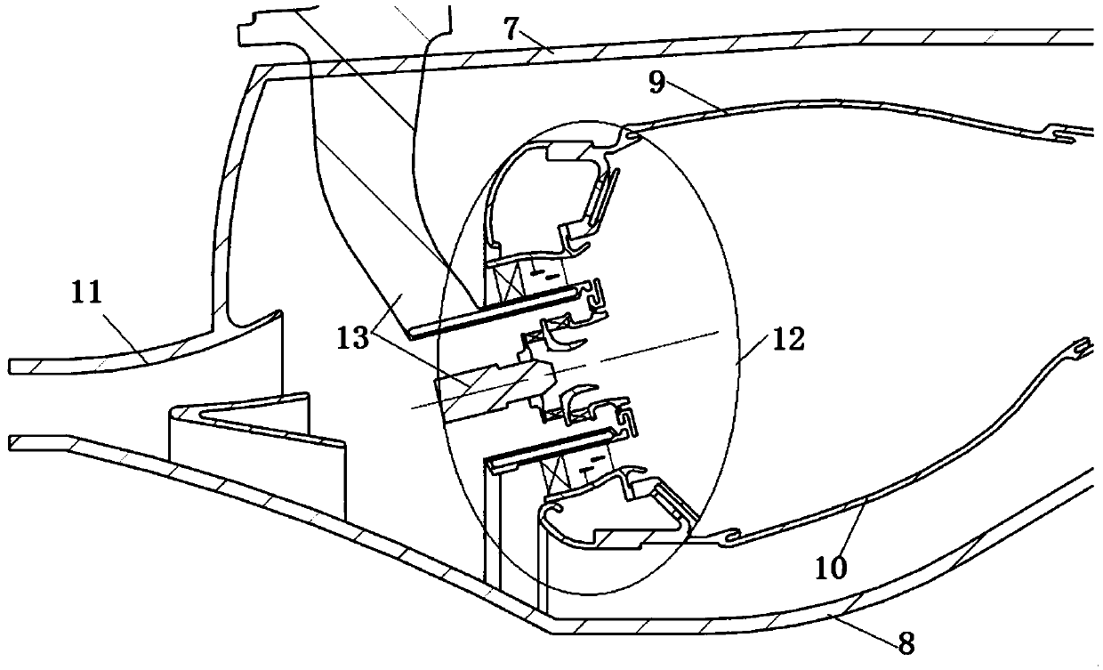 Low-pollution combustion chamber and combustion control method thereof