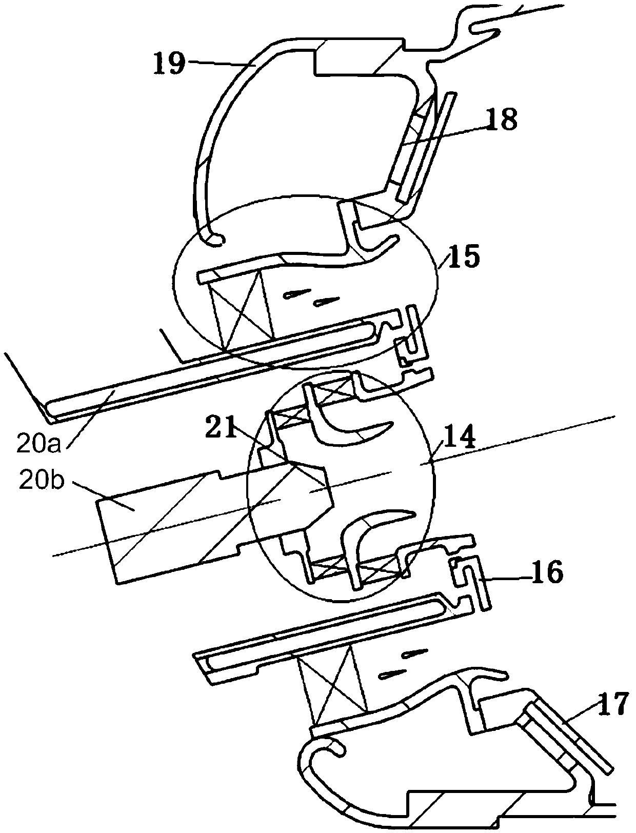 Low-pollution combustion chamber and combustion control method thereof