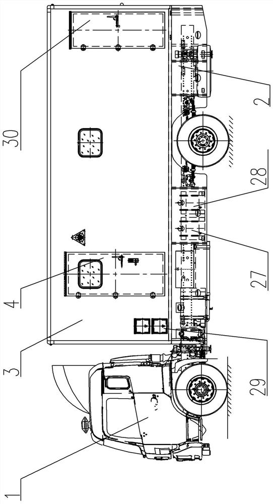 Mobile detection laboratory capable of being put into use quickly