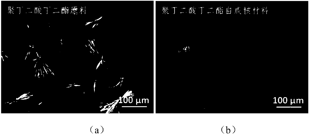 Self-nucleation method for high-polymer materials