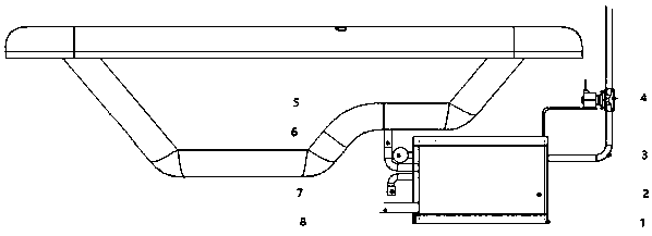 Heating system capable of continuously and indirectly heating medicated bath system