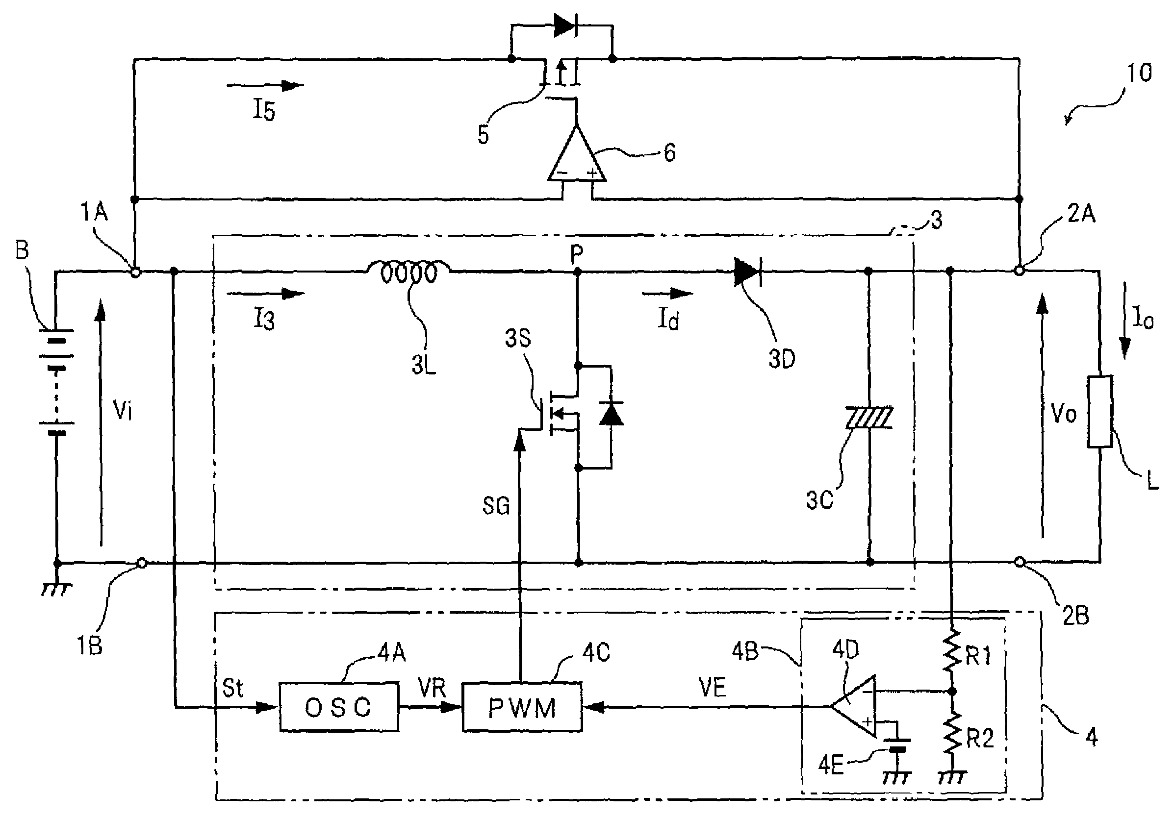 Direct-current power supply and battery-powered electronic apparatus equipped with the power supply